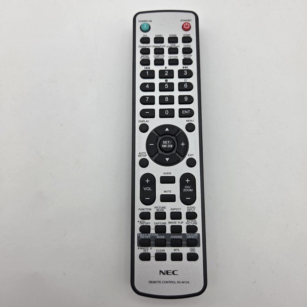 Genuine NEC RU-M124 MultiSync Display Remote - MultiSync C431 C501 - Tested